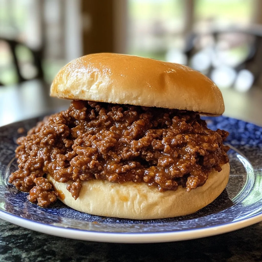 Pyszne sloppy joes przygotowane w stylu powolnego gotowania