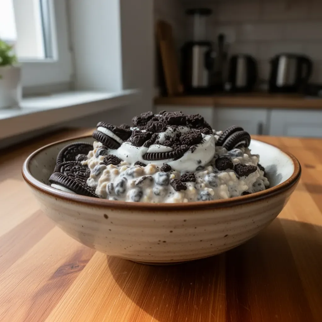 Nocne owsianki Oreo - zdrowe i smaczne przepisy na śniadanie