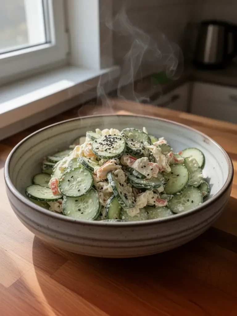 Sałatka z ogórka California Roll
