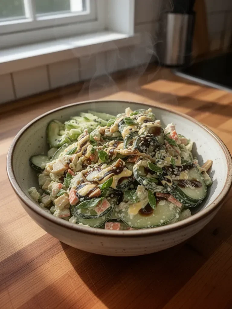 Sałatka z ogórkiem California Roll