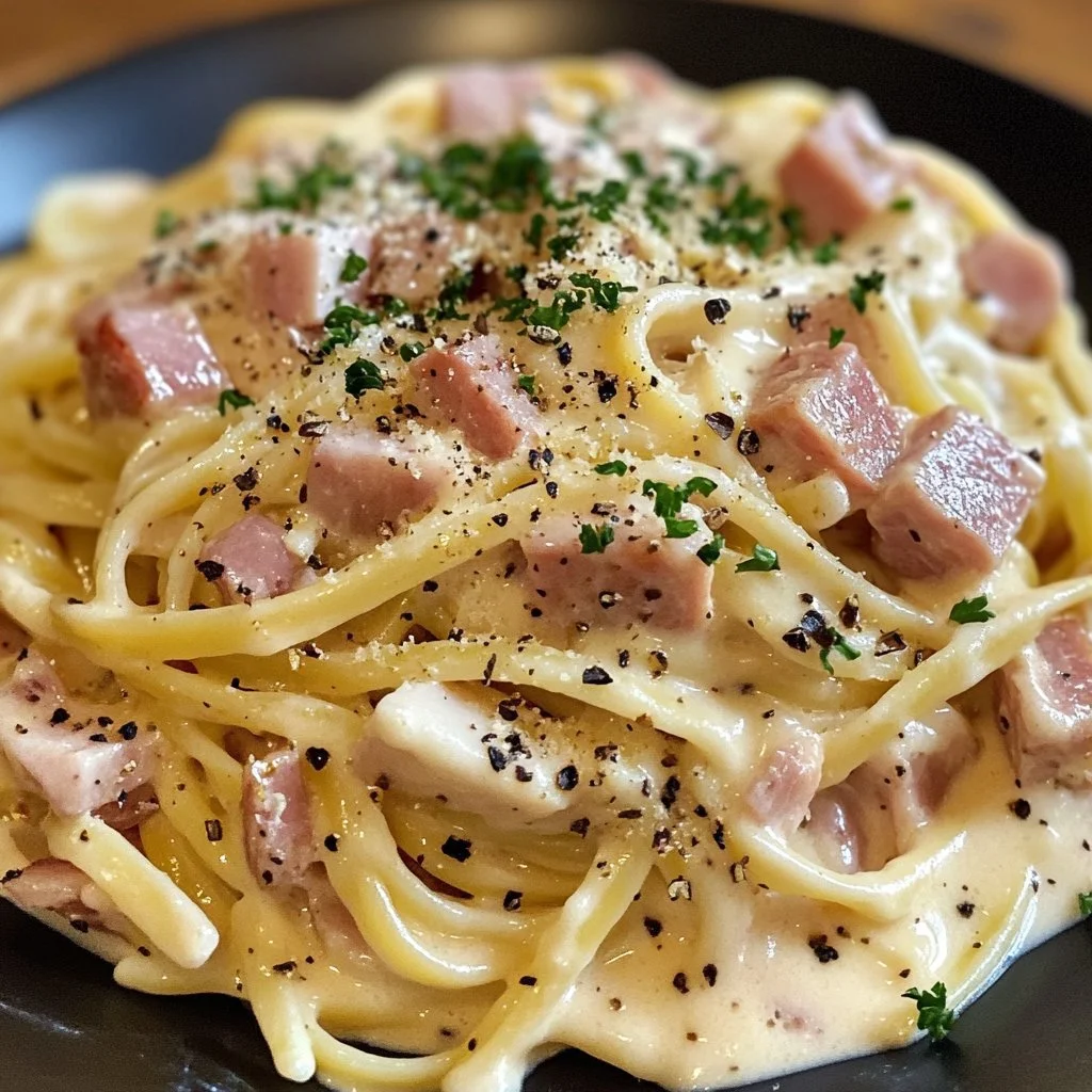 Szybka carbonara z resztek szynki, idealne danie na obiad