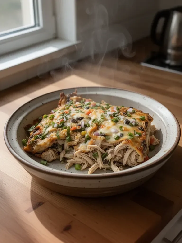 Zdrowa zapiekanka z kurczaka w burrito