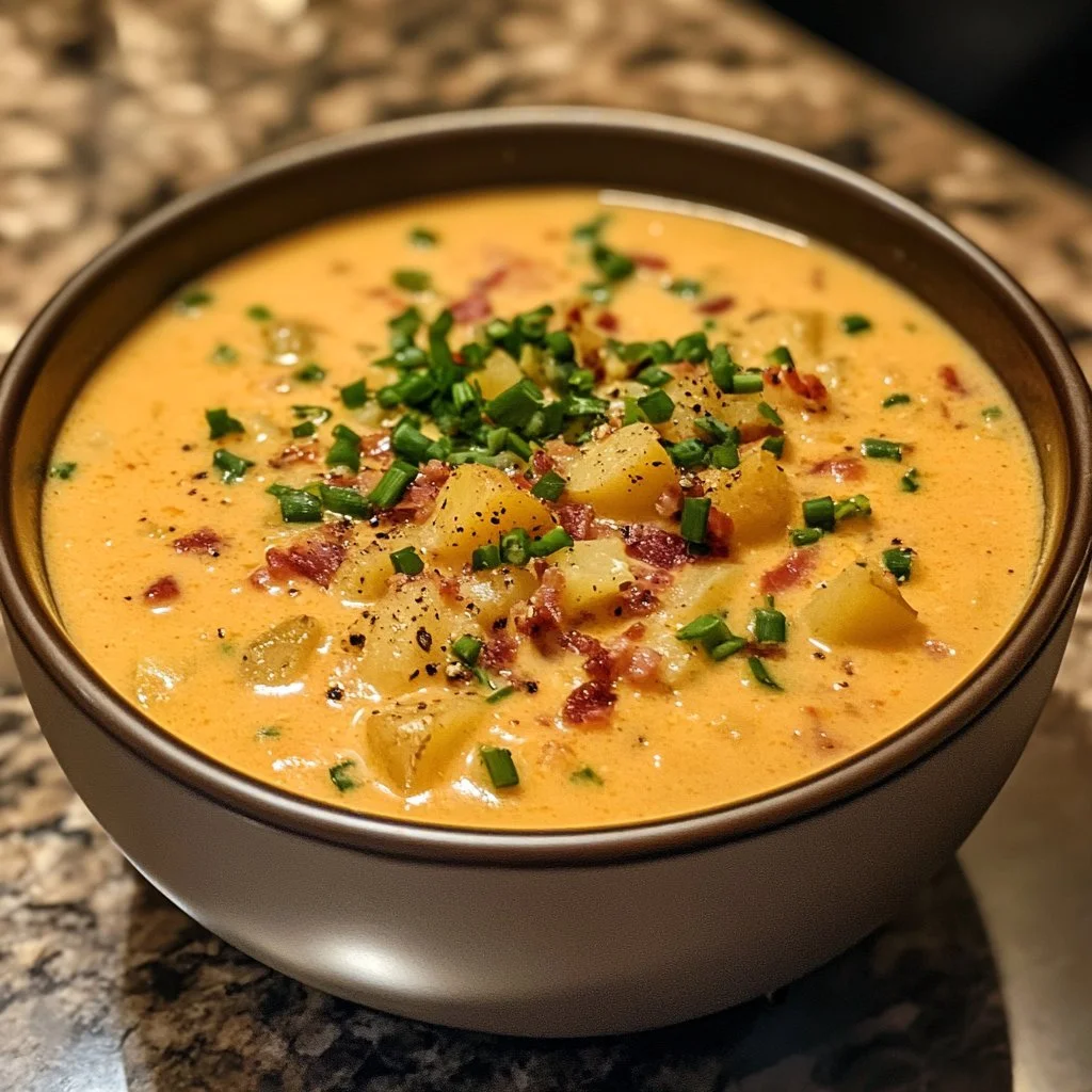 Zupa ziemniaczana Cajun z aromatycznymi przyprawami i warzywami