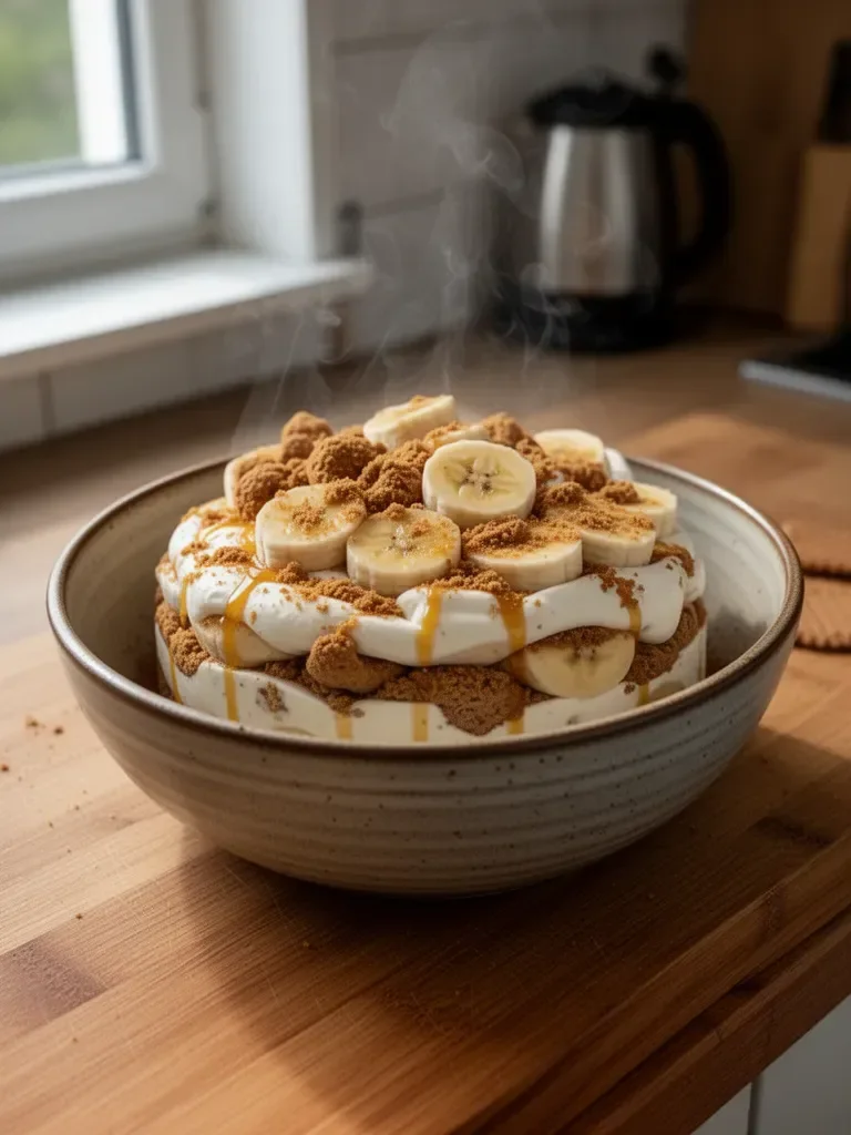 Bananowy Pudding Biscoff