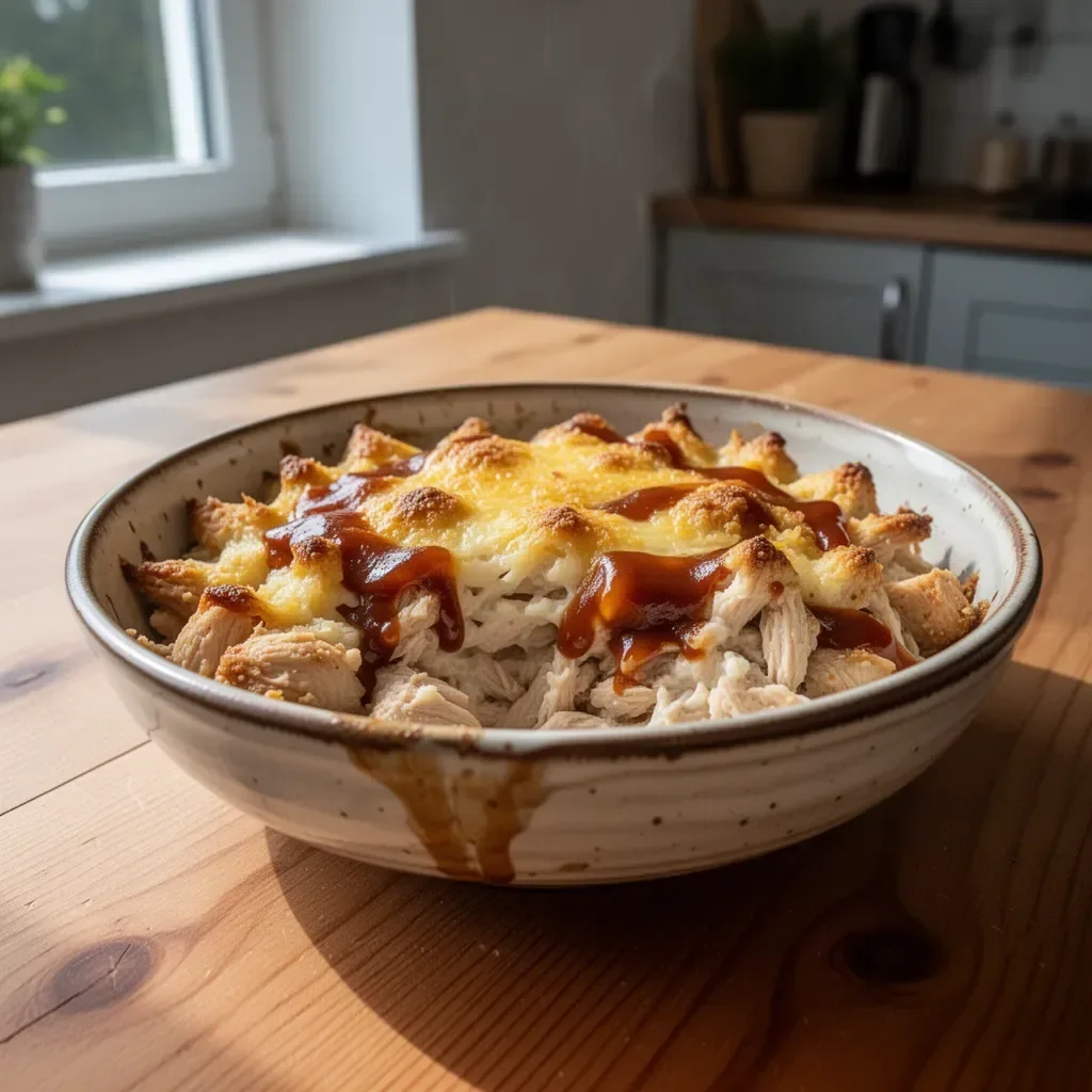 Casserole z kurczakiem BBQ Ranch - pyszne danie zapiekane z sosem BBQ