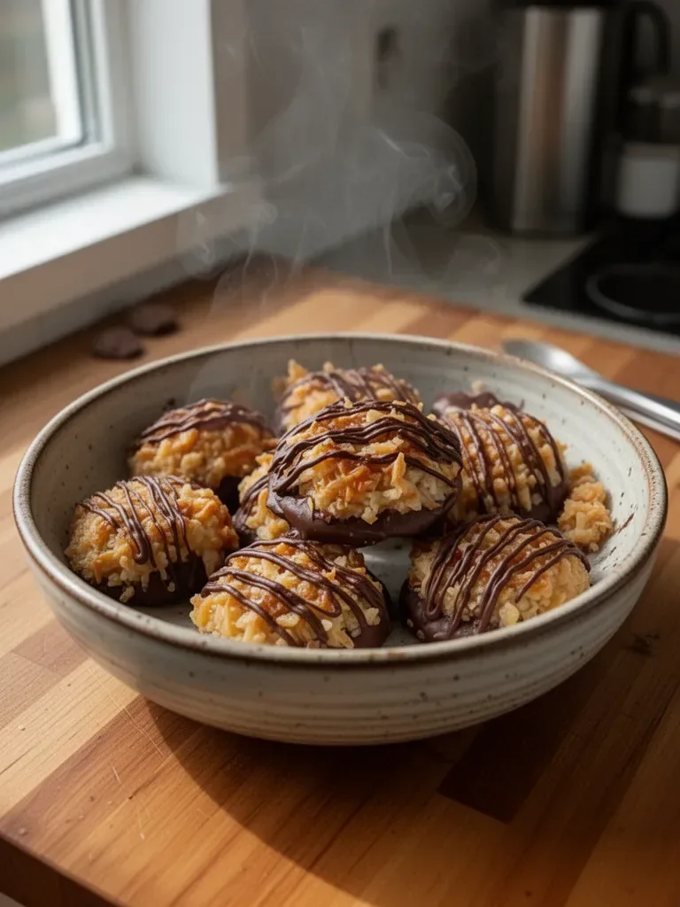 Ciastka Samoa bez pieczenia