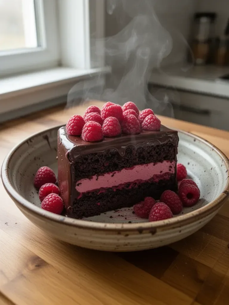 Ciasto z Mousse Czekoladowo-Malinowym