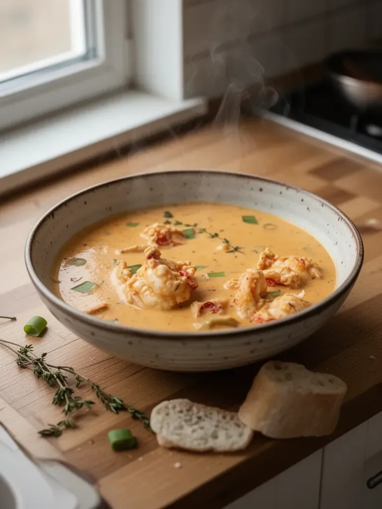 Kremowa zupa bisque z homara