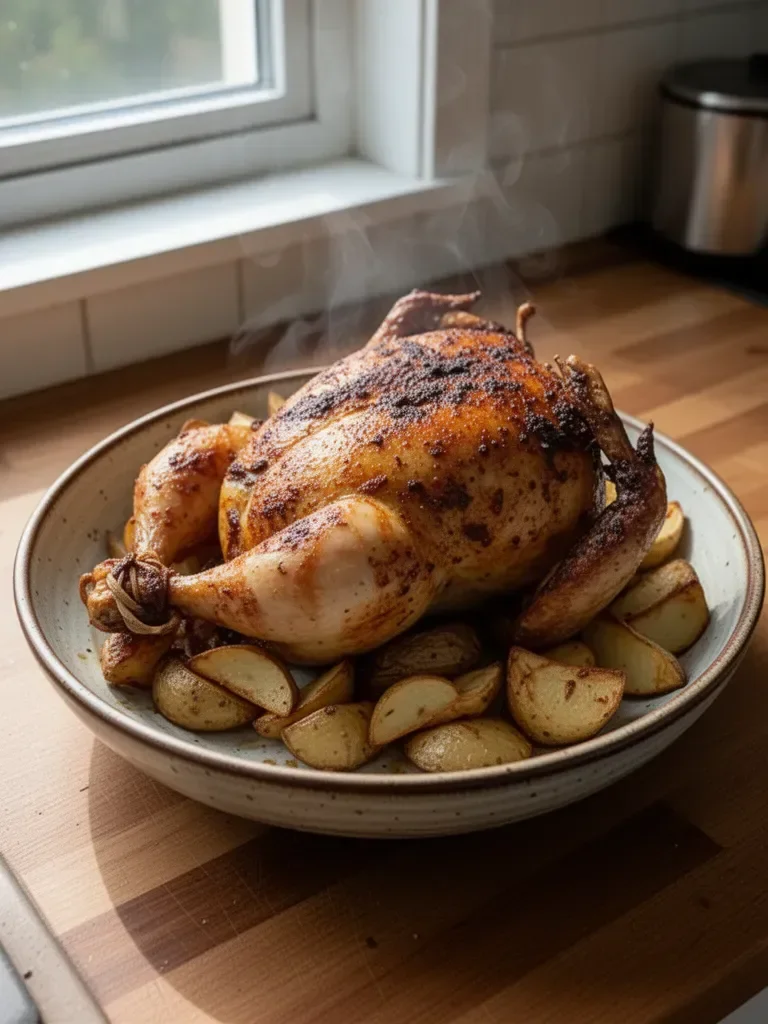 Kurczak rotisserie w frytkownicy powietrznej