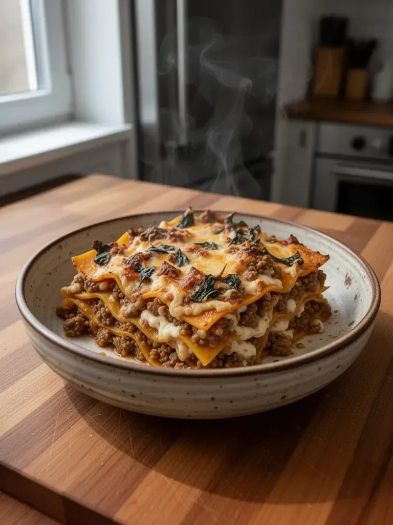 Lasagna Casserole z dynią piankową