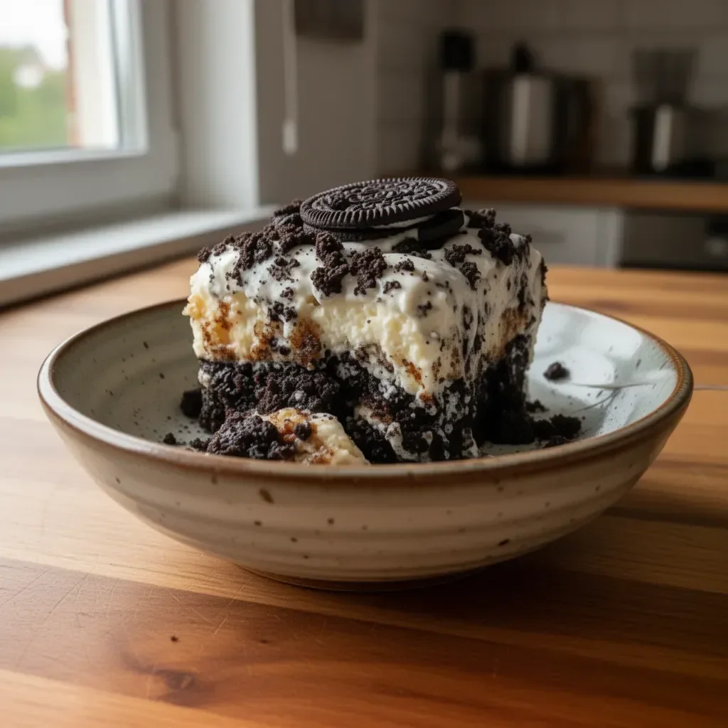 Łatwy tort Oreo z biszkoptem i kremem