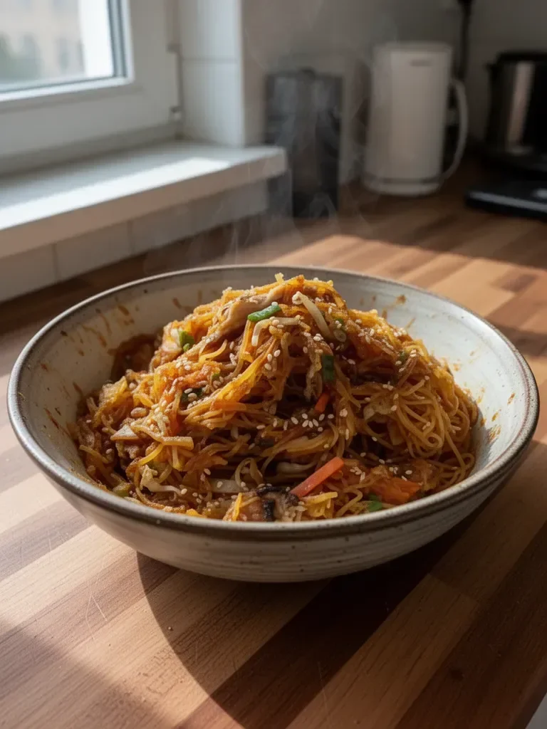 Makaron smażony z dyni spaghetti