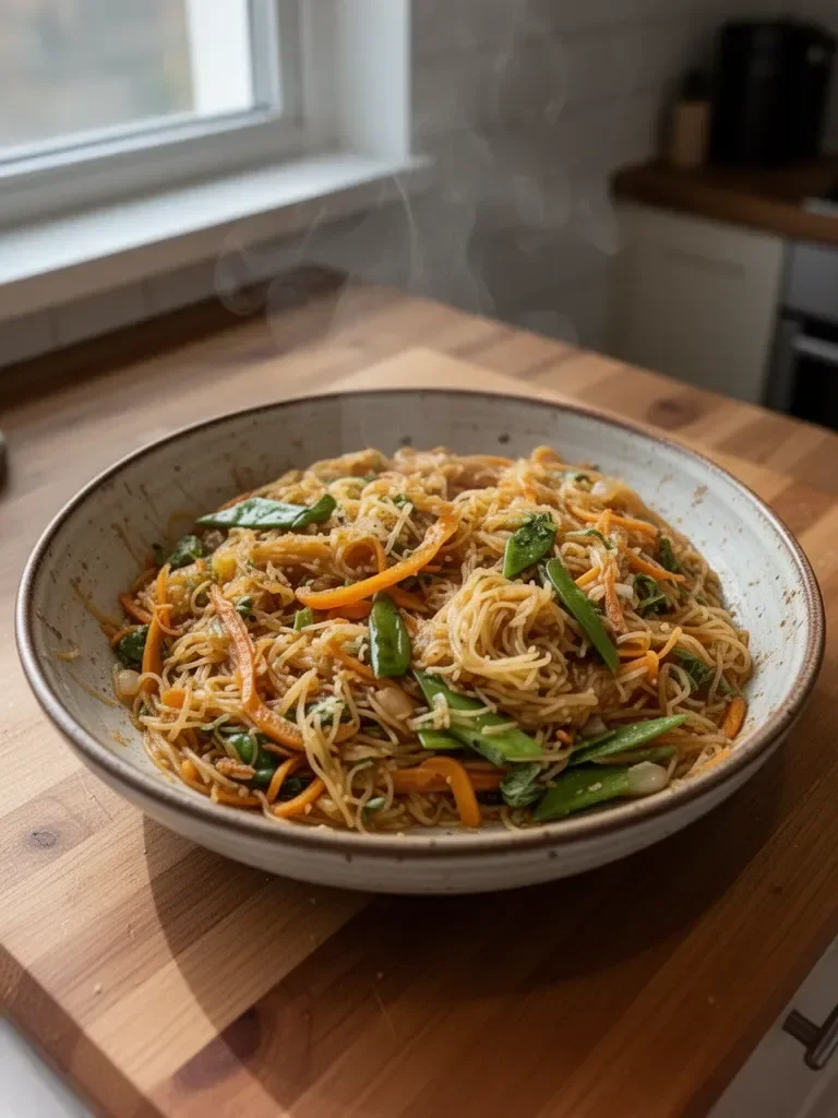Makaron z dyni spaghetti po chow mein