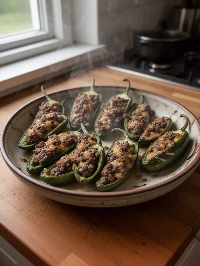 Nadziewane papryczki jalapeño z dzikiem