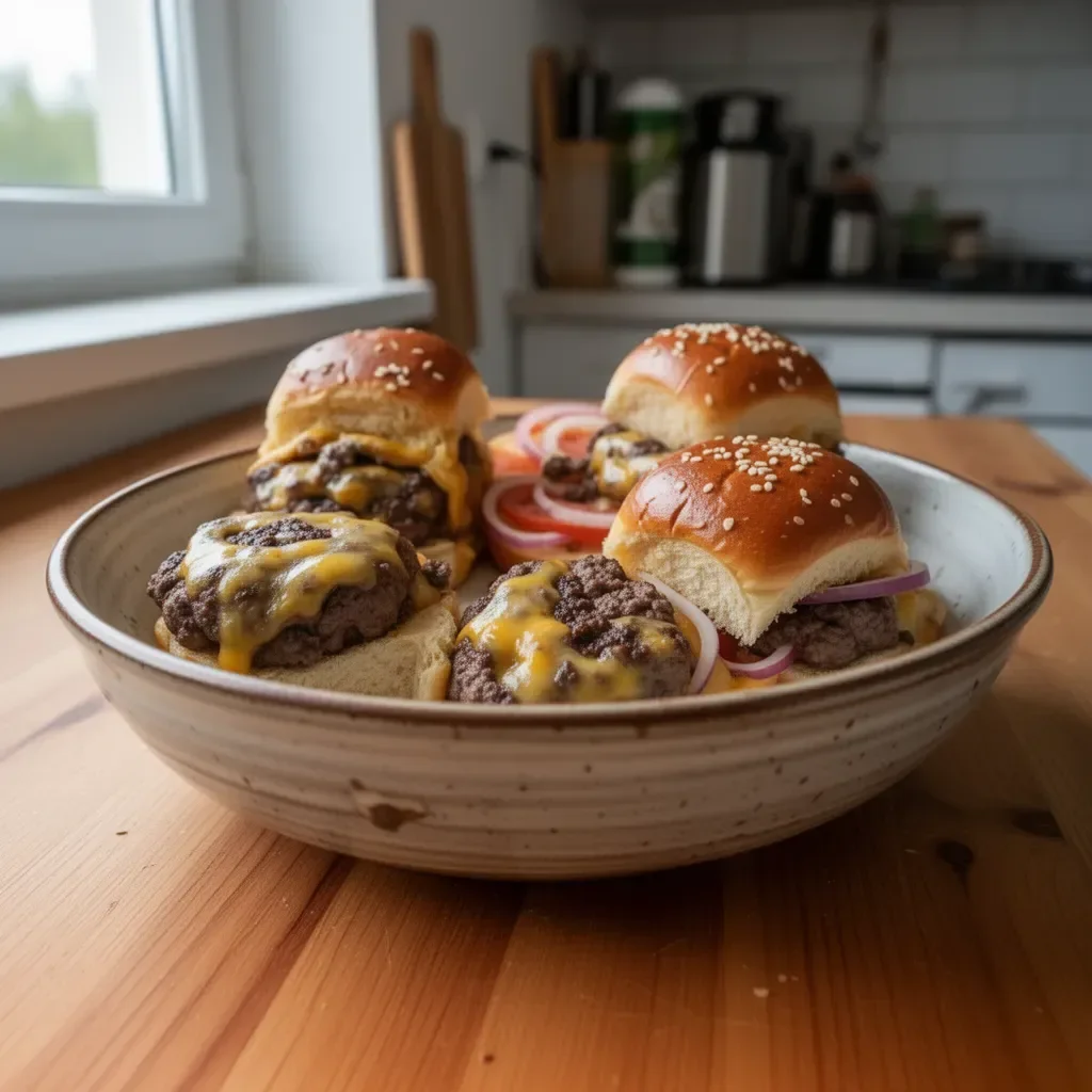 Slidery z burgerami z sarniny - pyszne i apetyczne danie