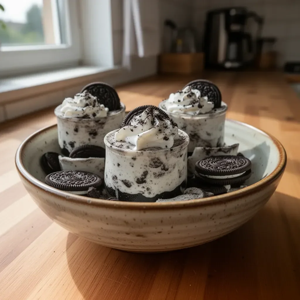 Oreo Serowe Kubeczki Bez Pieczenia - pochłaniający wzrok deser
