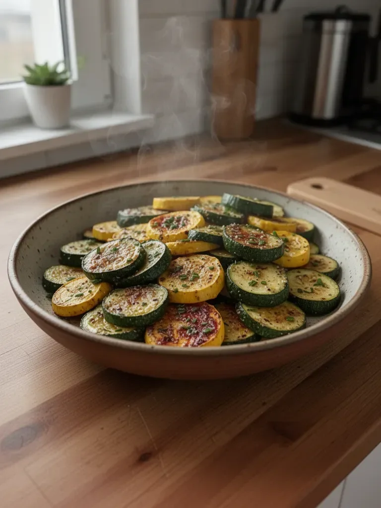 Piekarniczo pieczona cukinia i żółta dynia