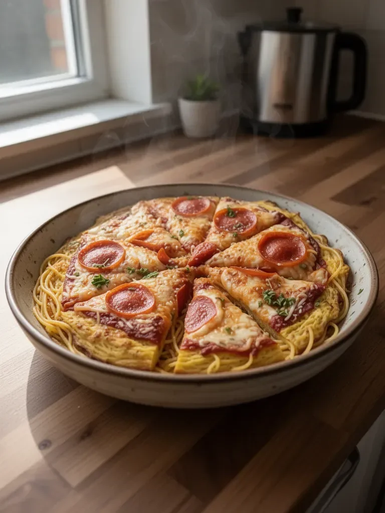 Pizza z dyni spaghetti