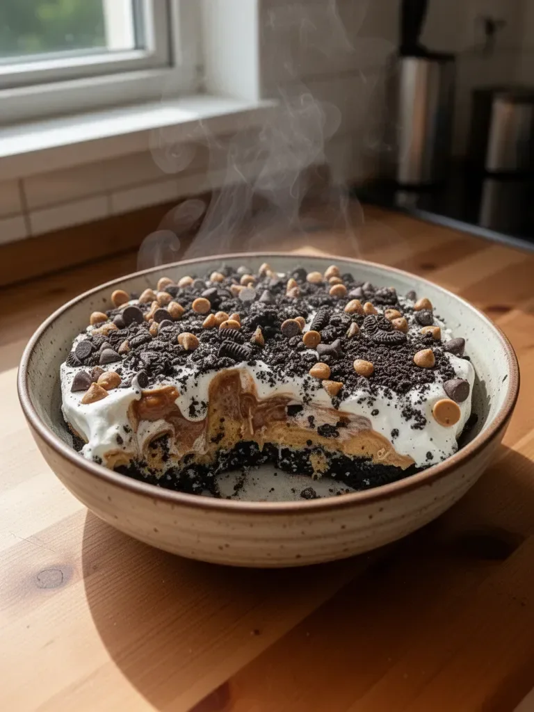 Sernik Oreo z Masłem Orzechowym