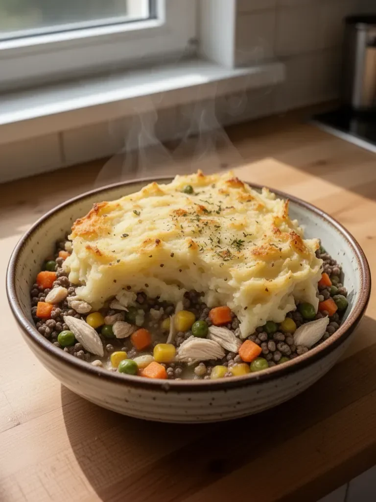 Shepherd's Pie z kurczakiem z rożna