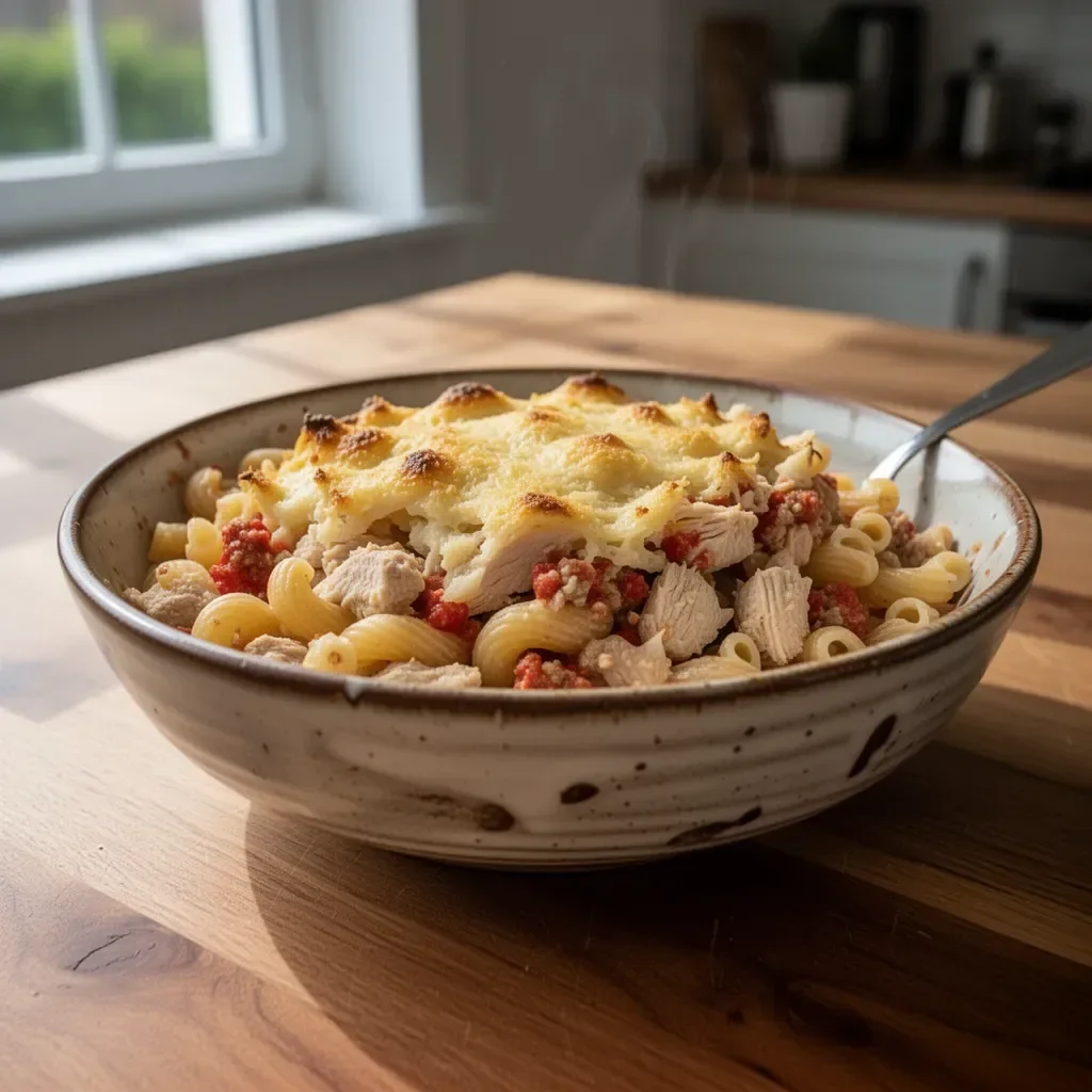 Casserole z kurczakiem i makaronem - smakowite danie na obiad