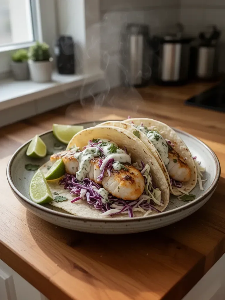 Tacos rybne z surówką z kapusty