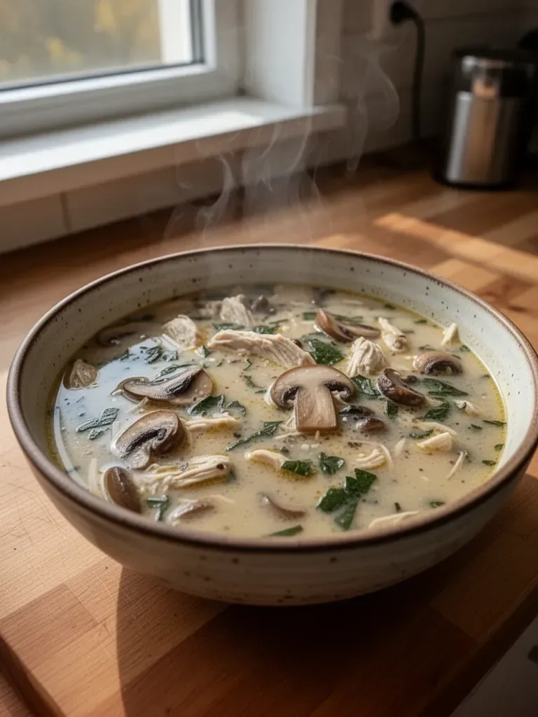 Zupa z Kurczaka i Grzybów
