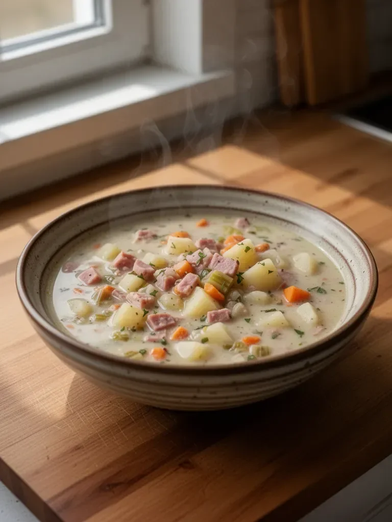 Zupa z szynką i ziemniakami