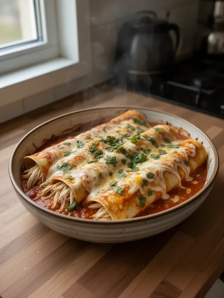 Enchiladas z kurczaka rotisserie