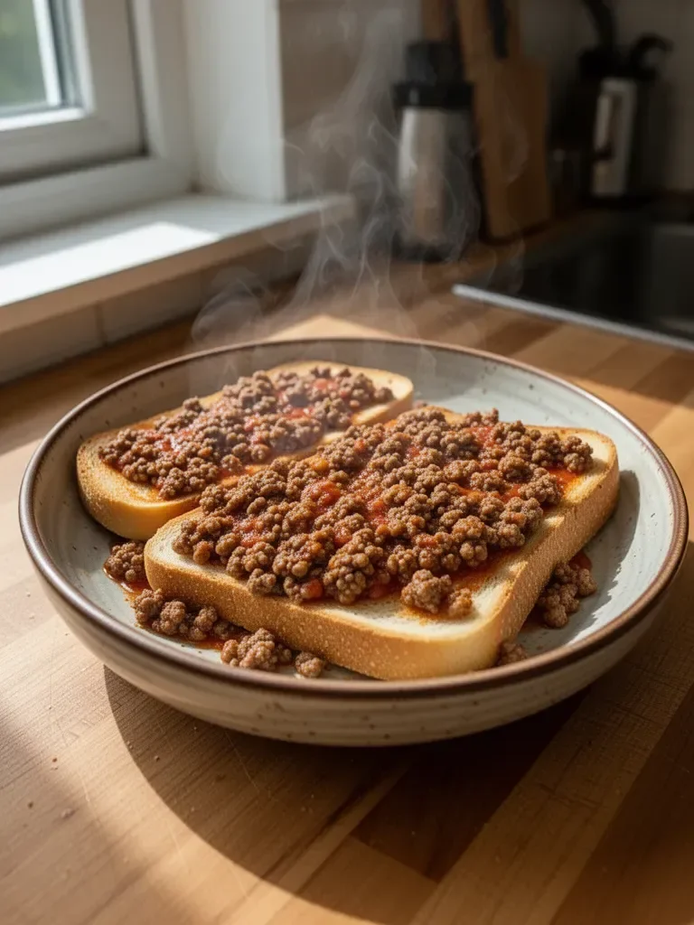 Kanapki Sloppy Joe na francuskim chlebie