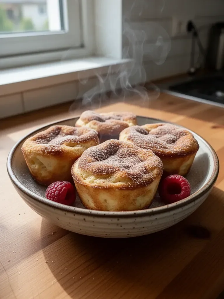 Muffiny z cynamonowym cukrem francuskim