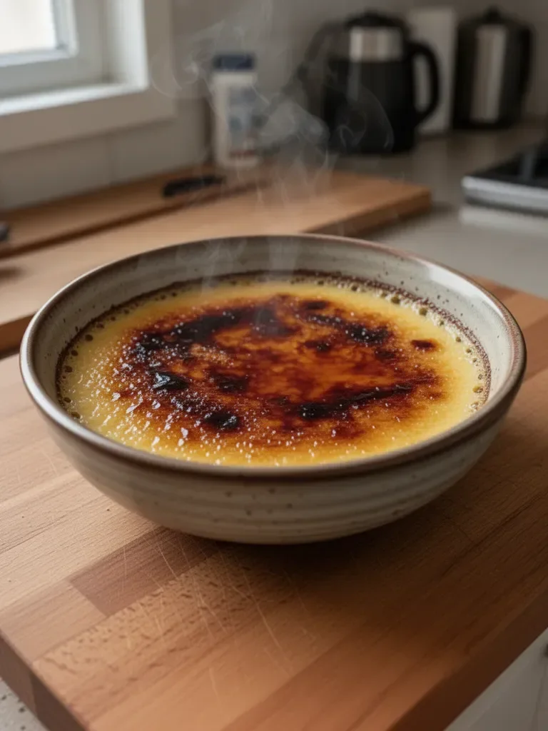 Nocna francuska tostowa crème brûlée
