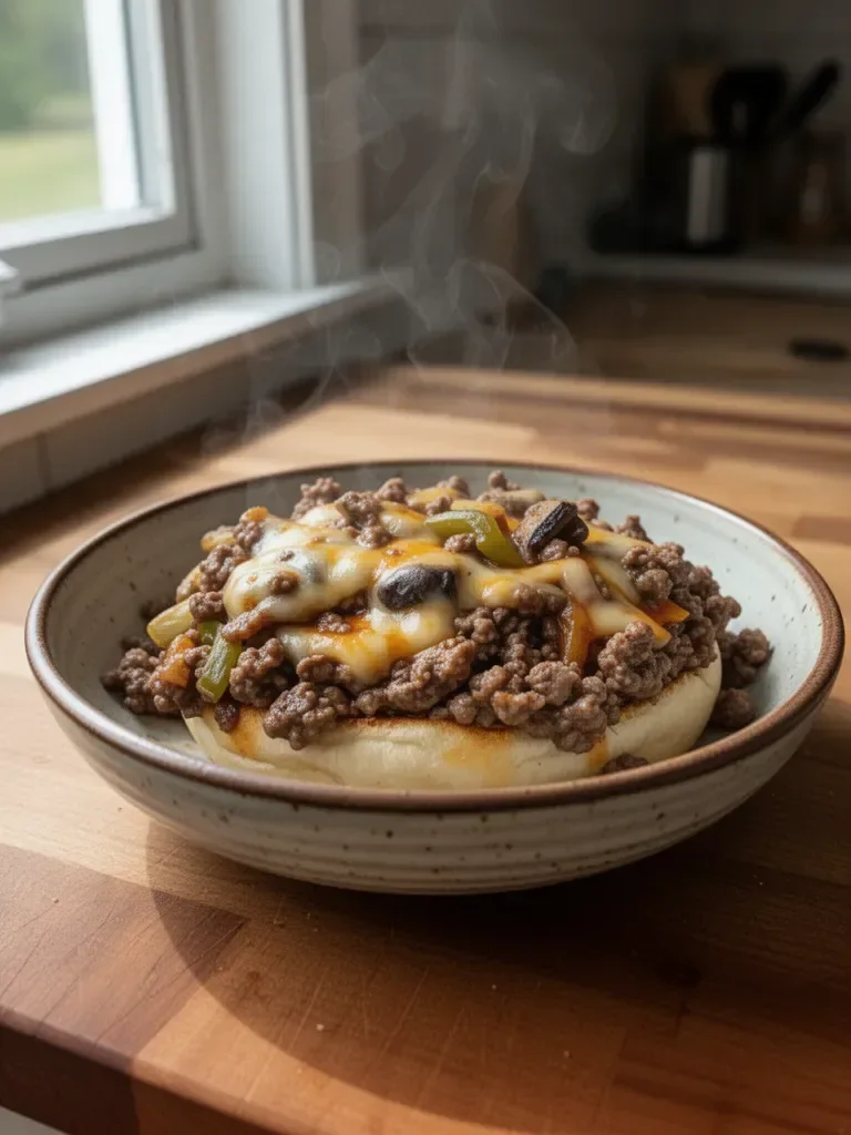 Philly Cheesesteak Sloppy Joes