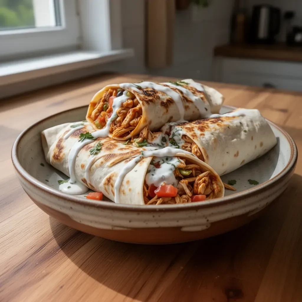 Burrito z kurczakiem - pyszny przepis kulinarny