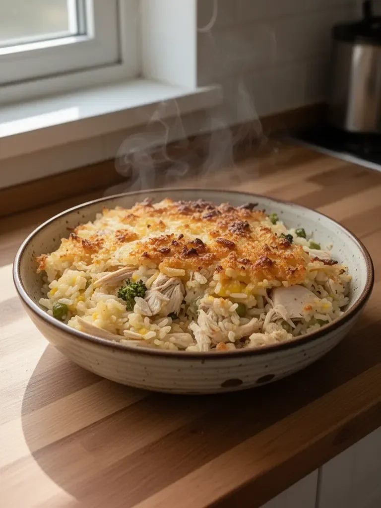 Zapiekanka z Kurczakiem Rotisserie i Ryżem